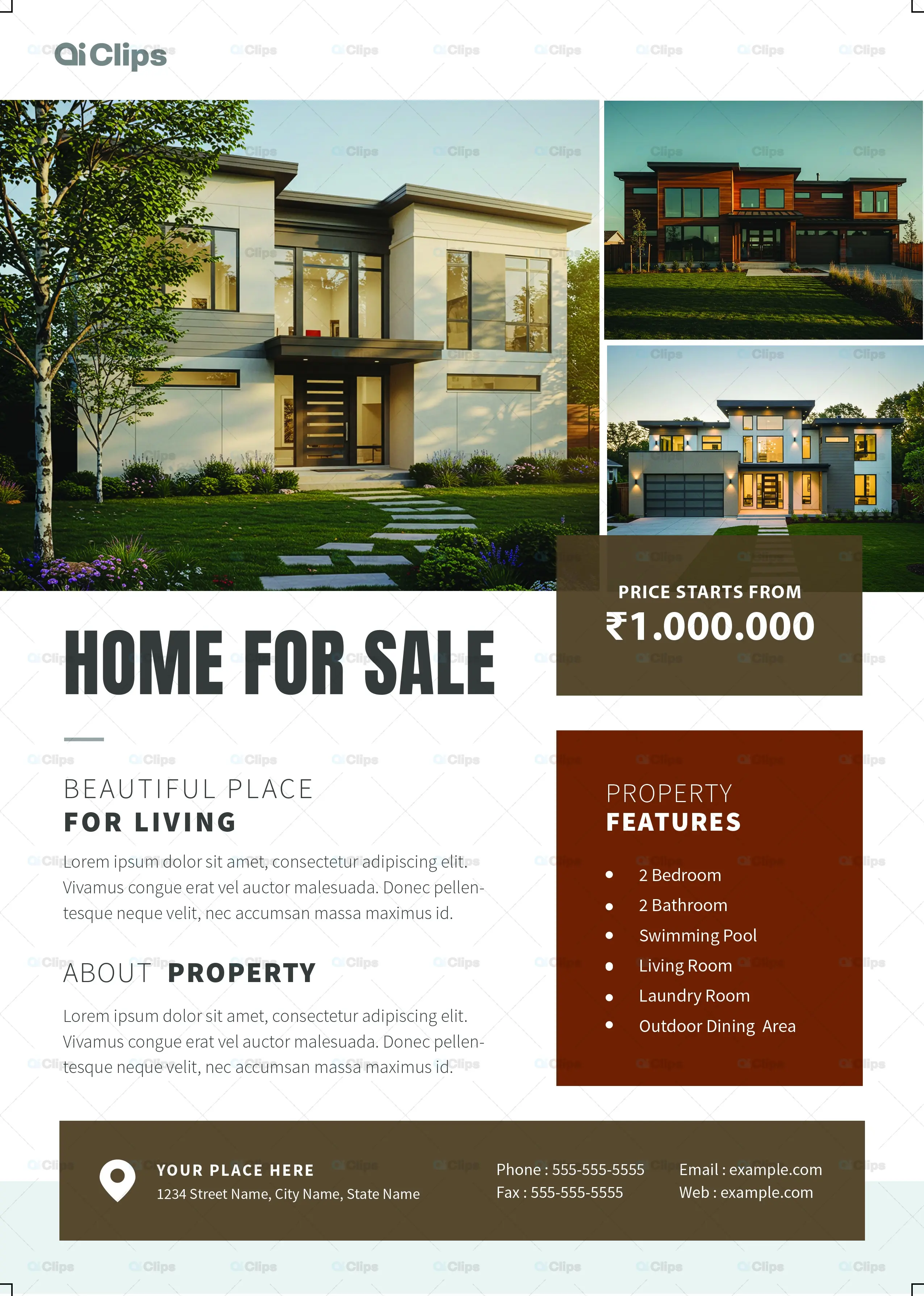 Modern Luxury Home Real Estate Marketing Template