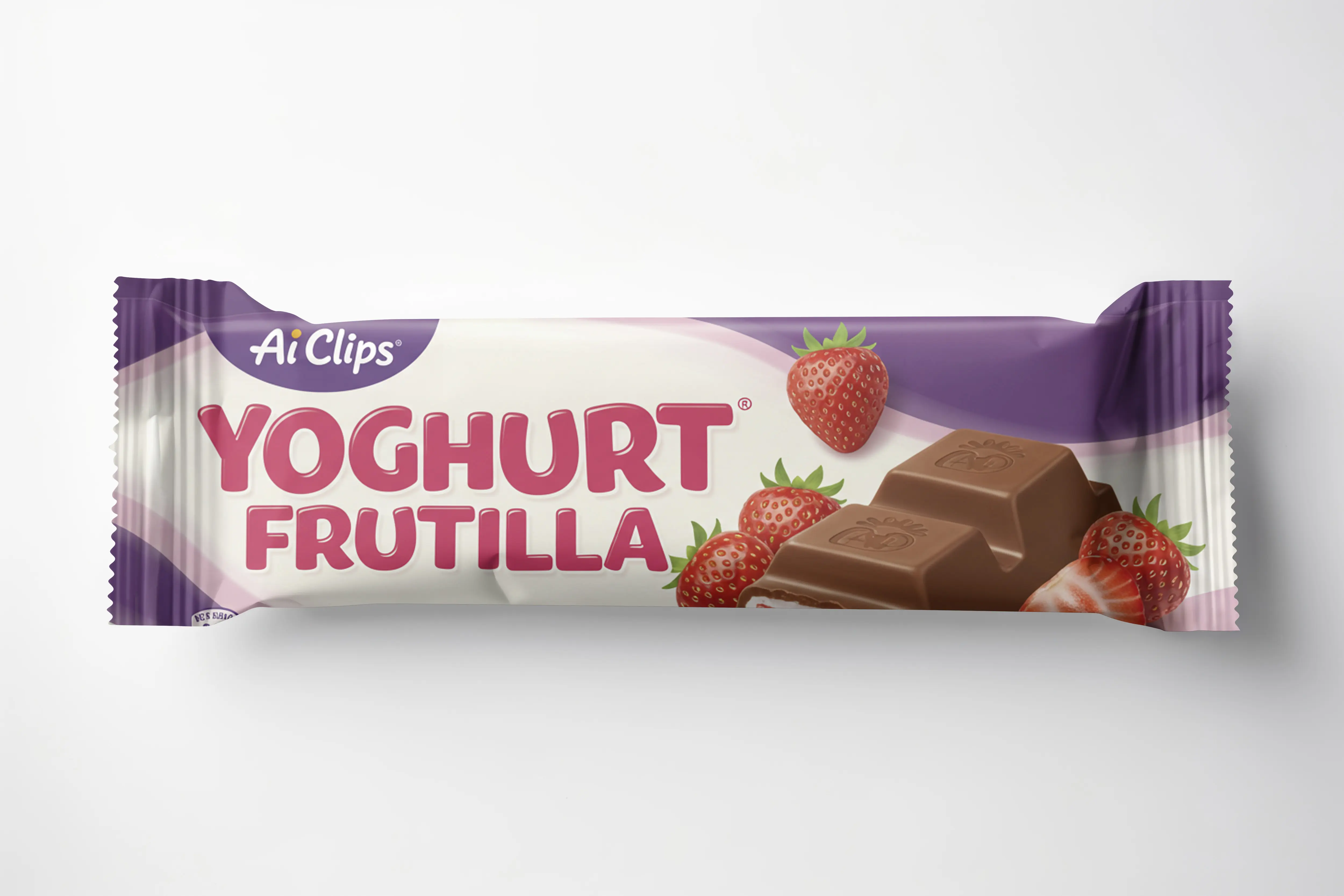 Yoghurt Frutilla Bar Mockup