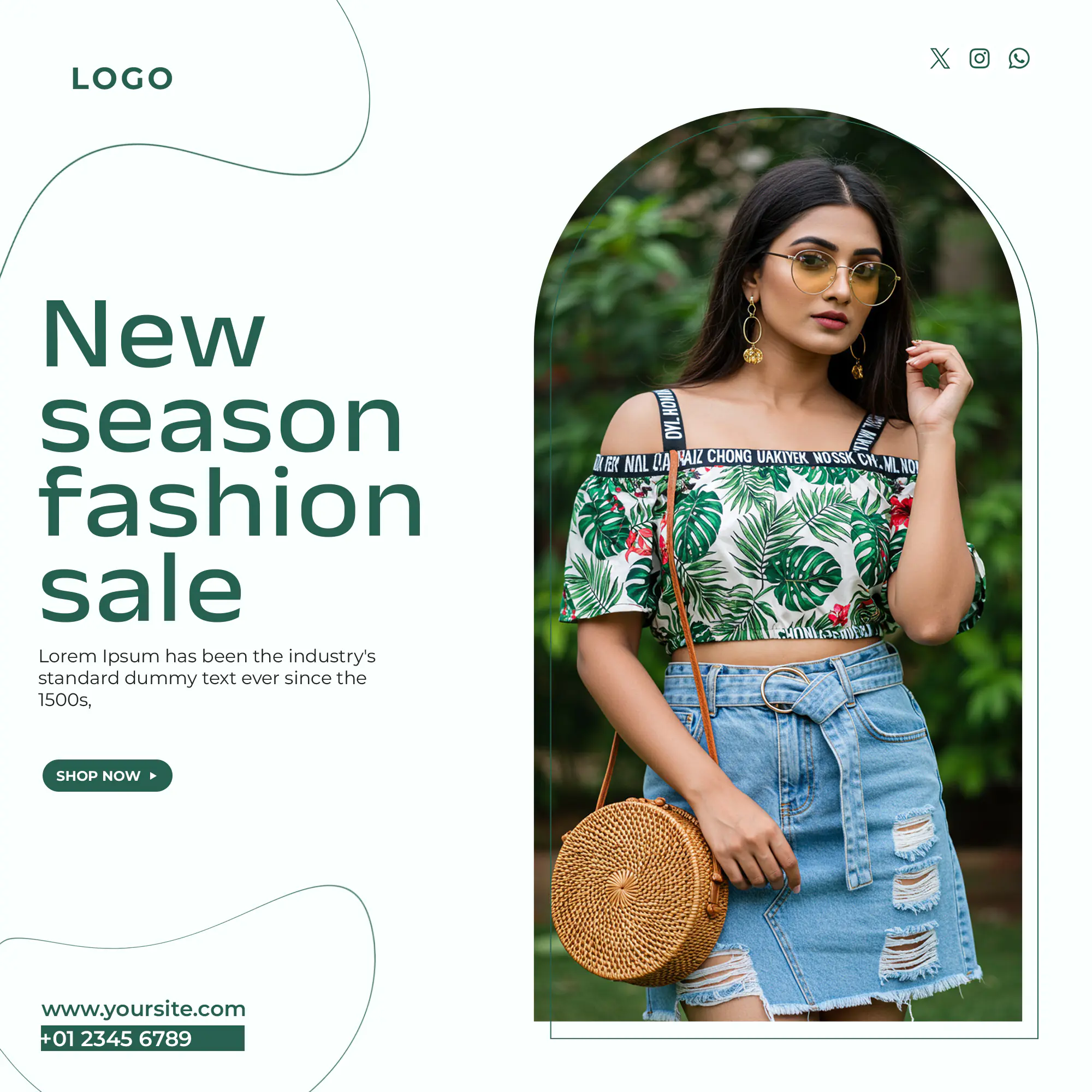Tropical Fashion Sale Template
