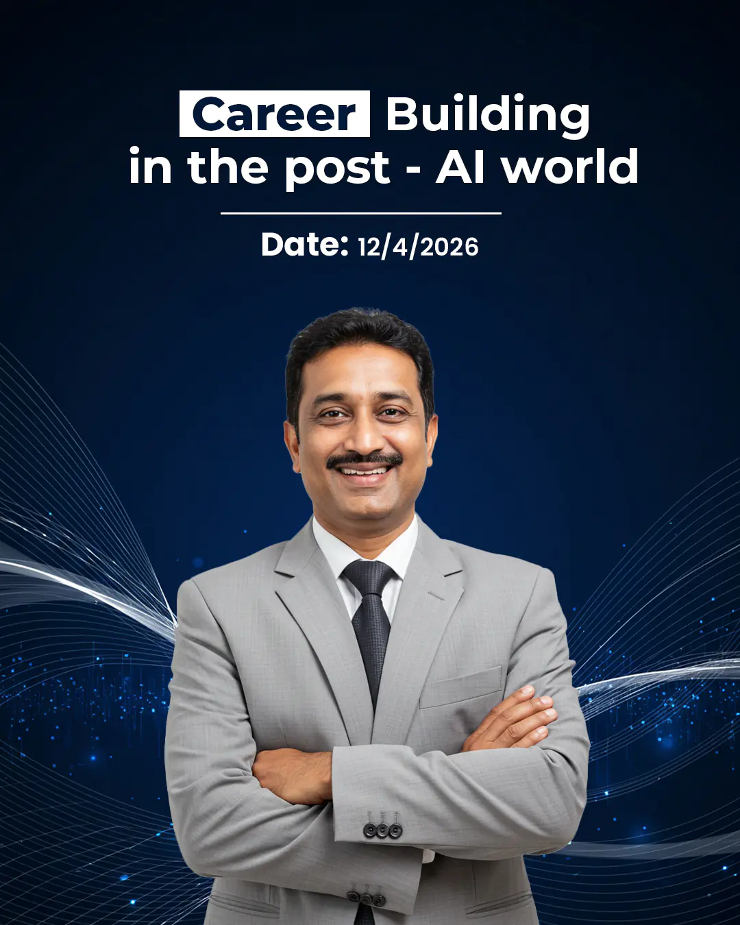 Career Building in the Post-AI World PSD Templat