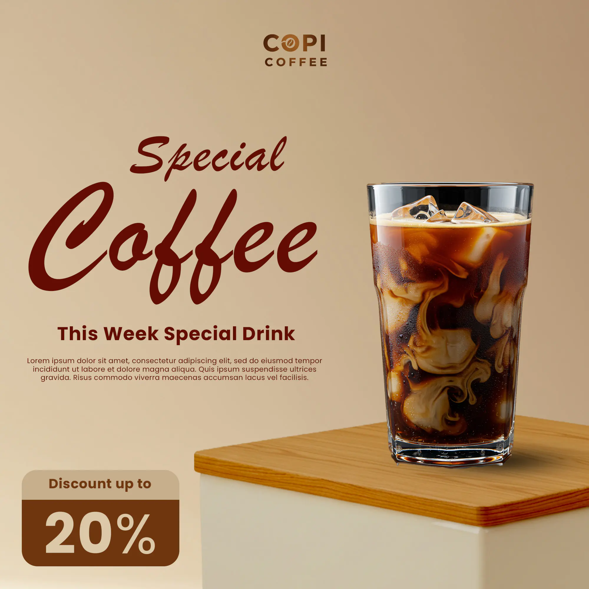 Copi Coffee Special Promotion Template