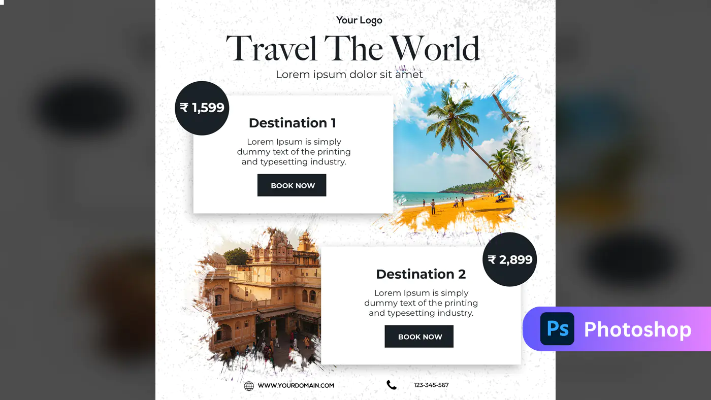 Elegant Travel Agency Promotion Template
