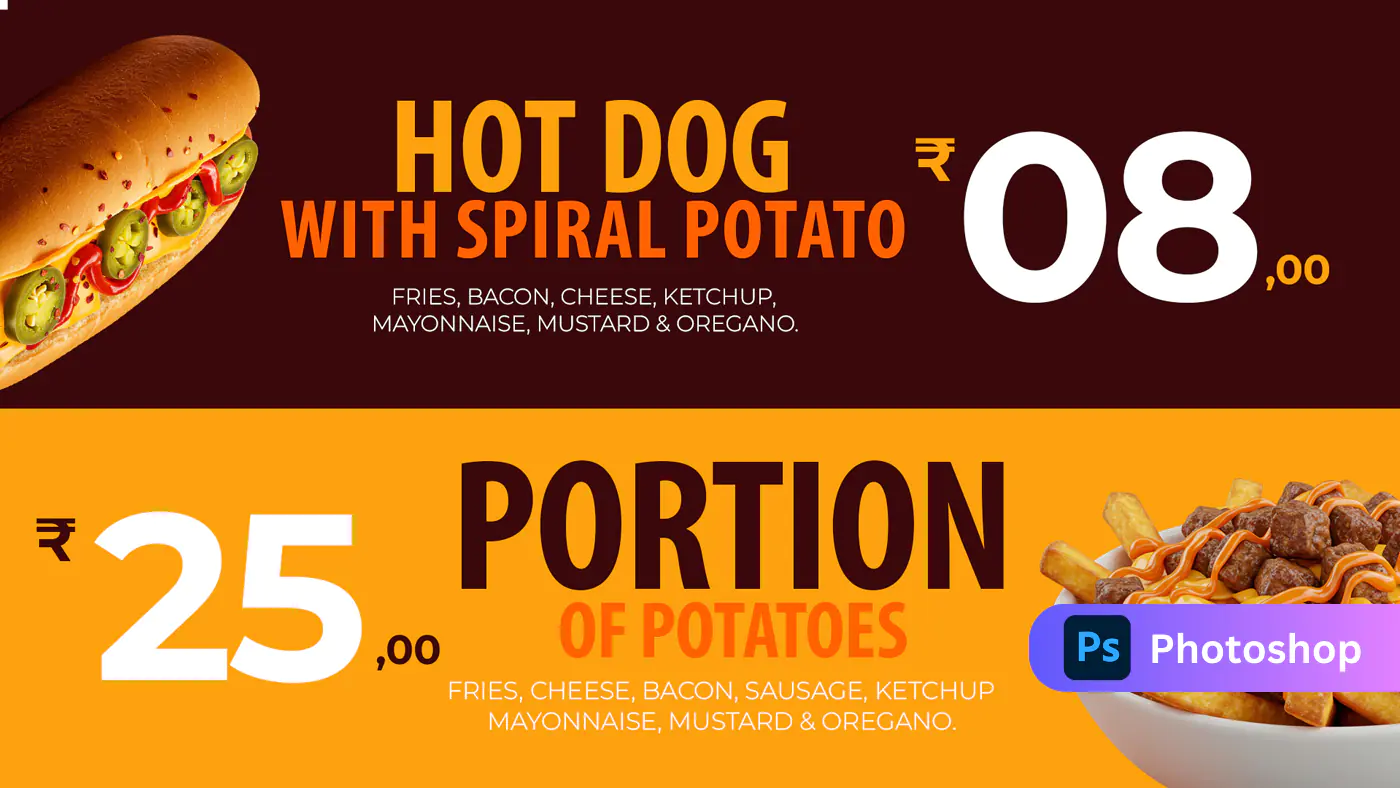 Fast Food Menu Board Template
