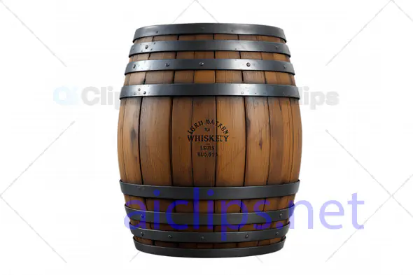 Vintage Whiskey Barrel 3D Model