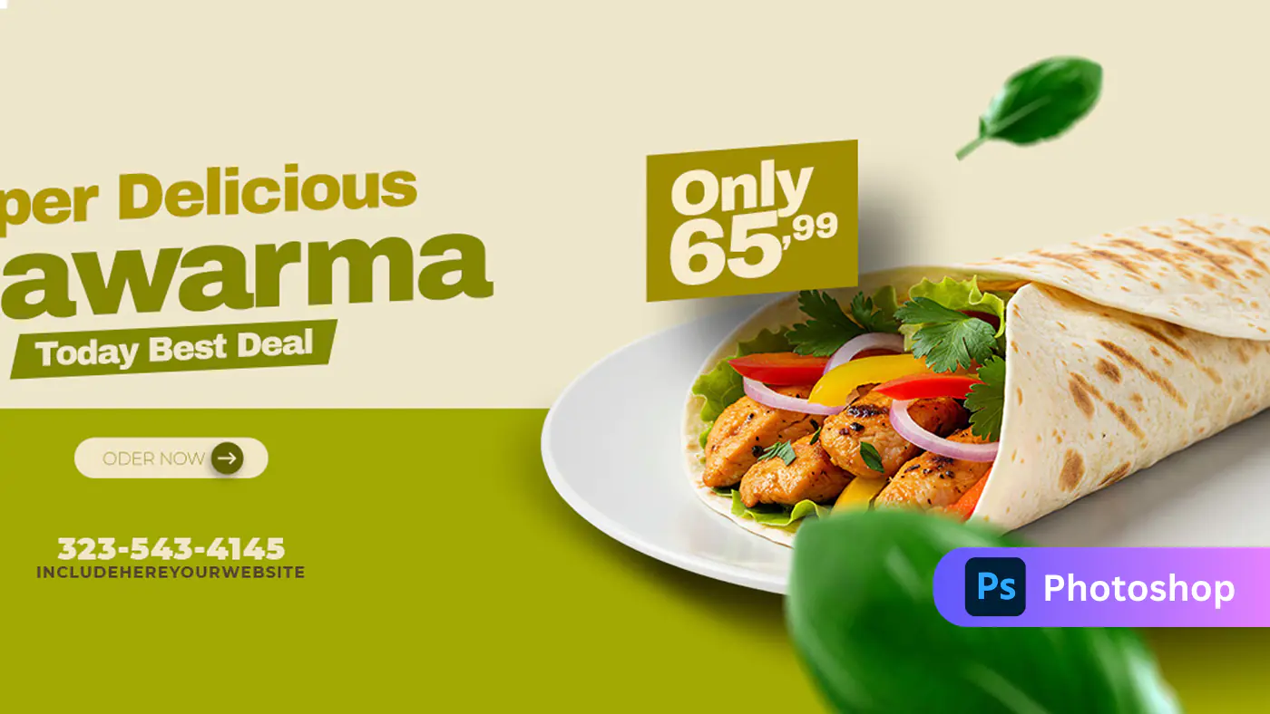 Shawarma Special Offer Banner Template