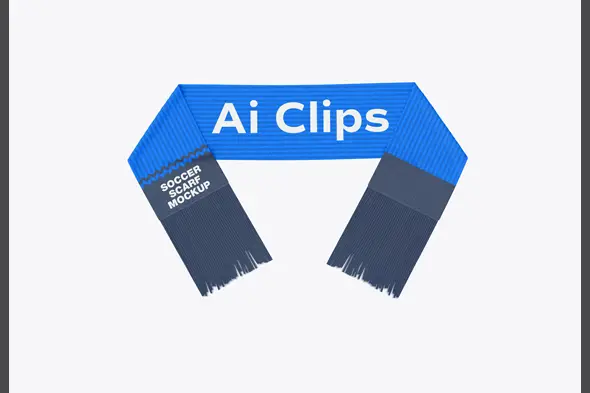 Editable Scarf Mockup Template