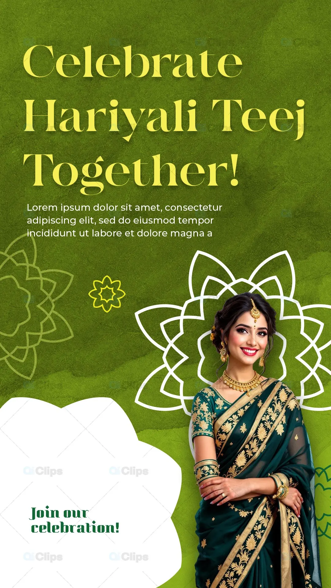 Hariyali Teej Celebration PSD Template