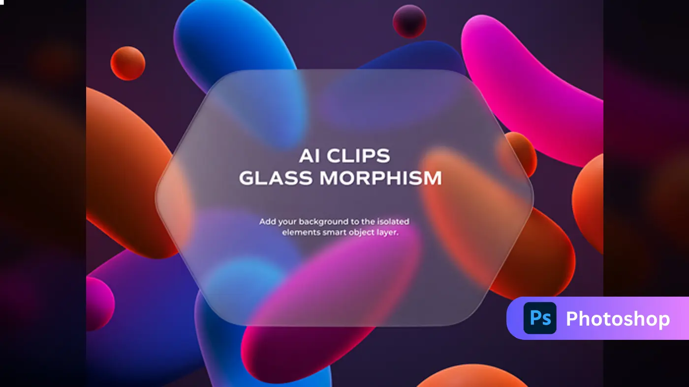 Glass Morphism Abstract Background