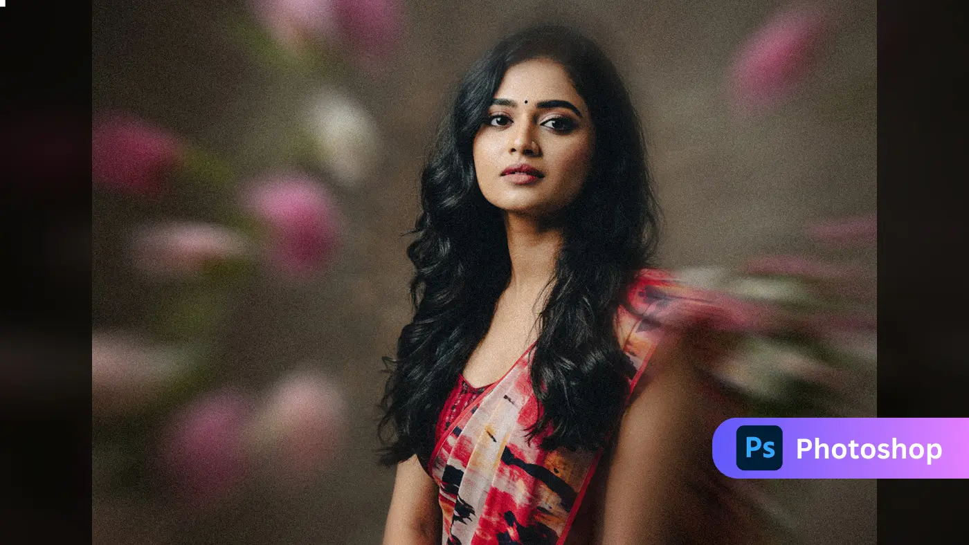 Vintage Portrait Blur Effect Template
