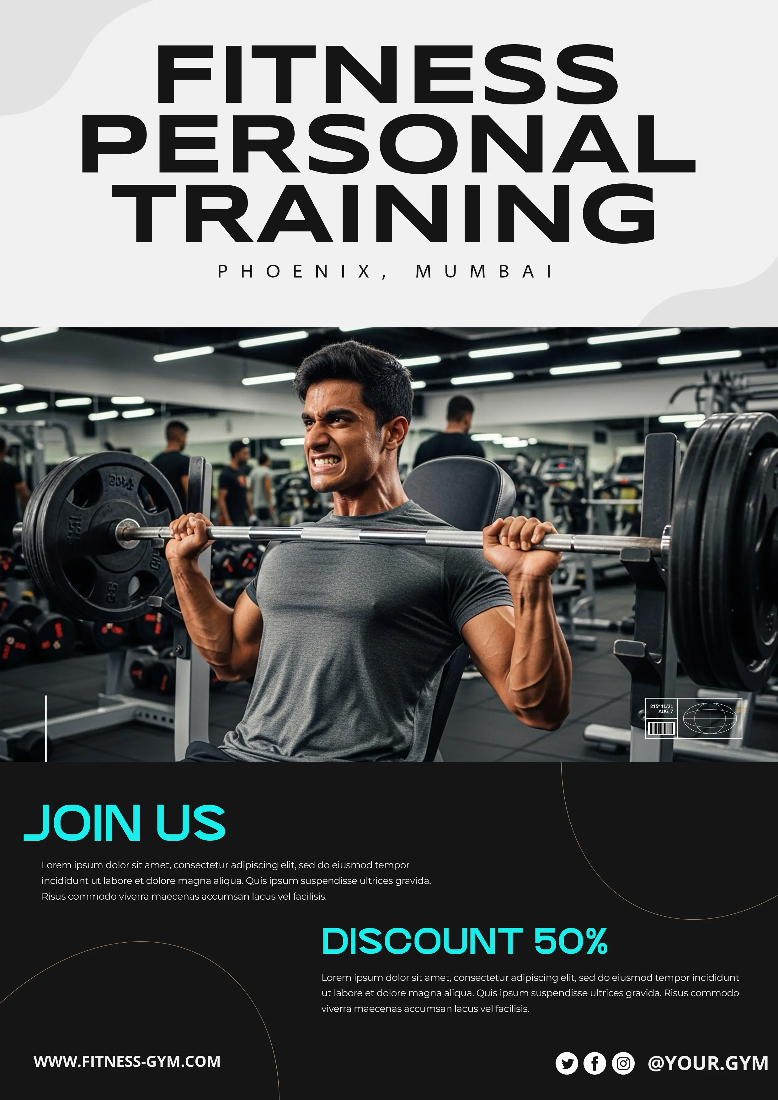 Mumbai Fitness Personal Training Promotional Template