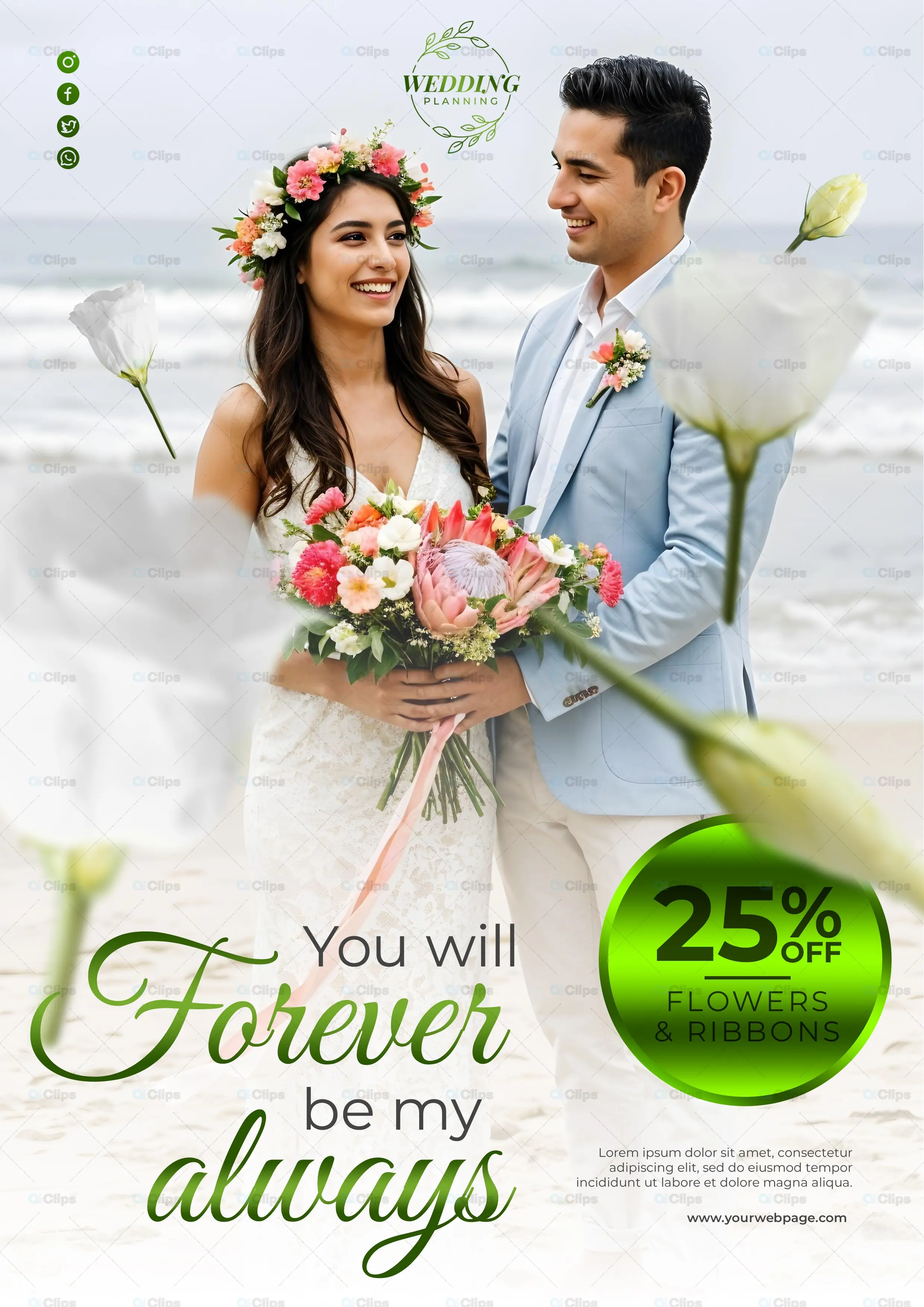 Wedding Planning Promotional PSD Template