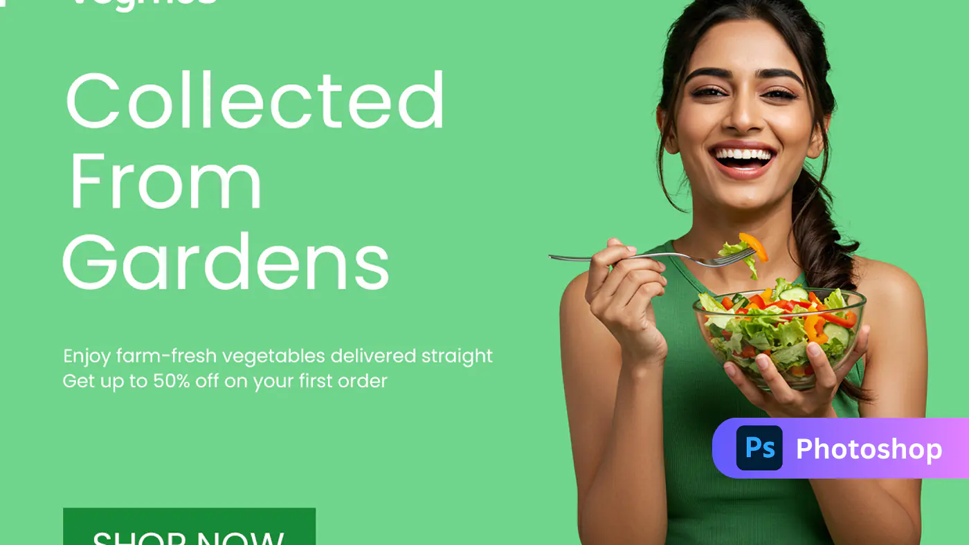 Fresh Vegetable Delivery Banner