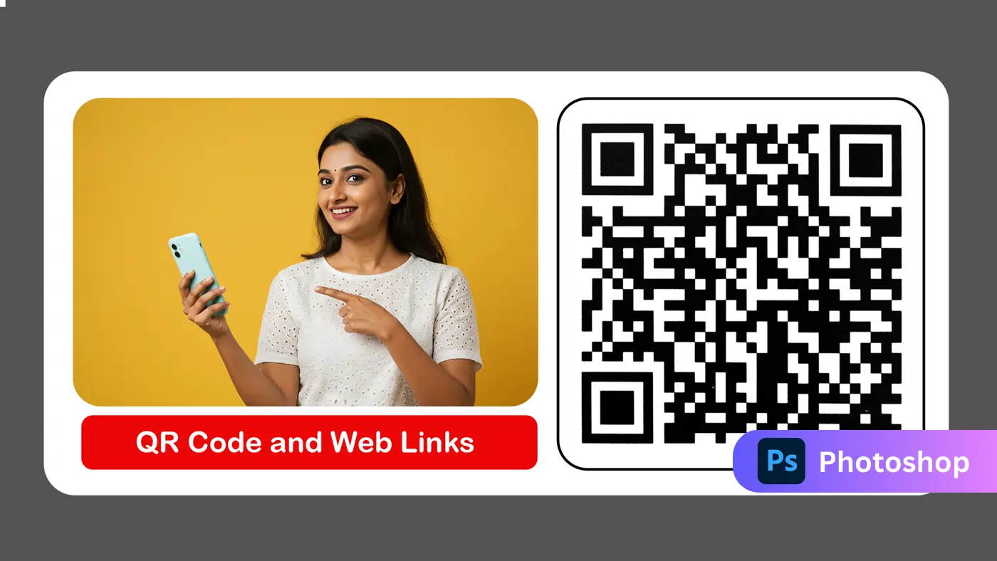 QR Code and Web Links Template