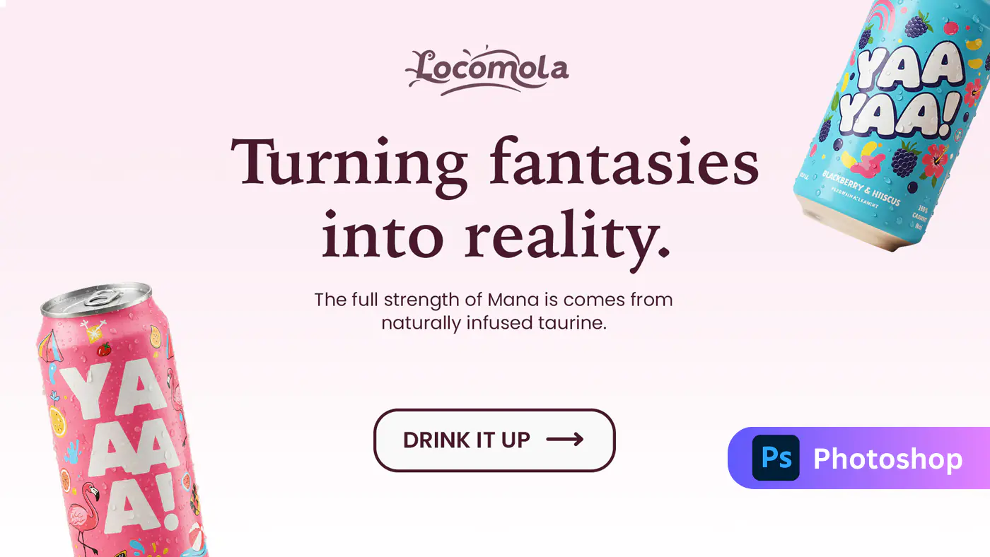 Locomola Beverage Ad Template