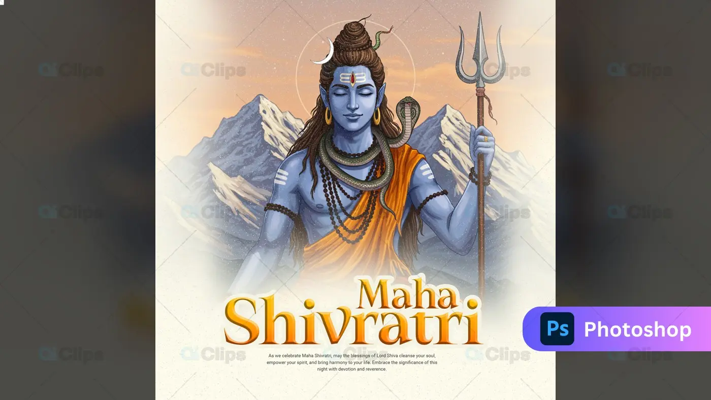 Maha Shivratri Divine Celebration PSD Template