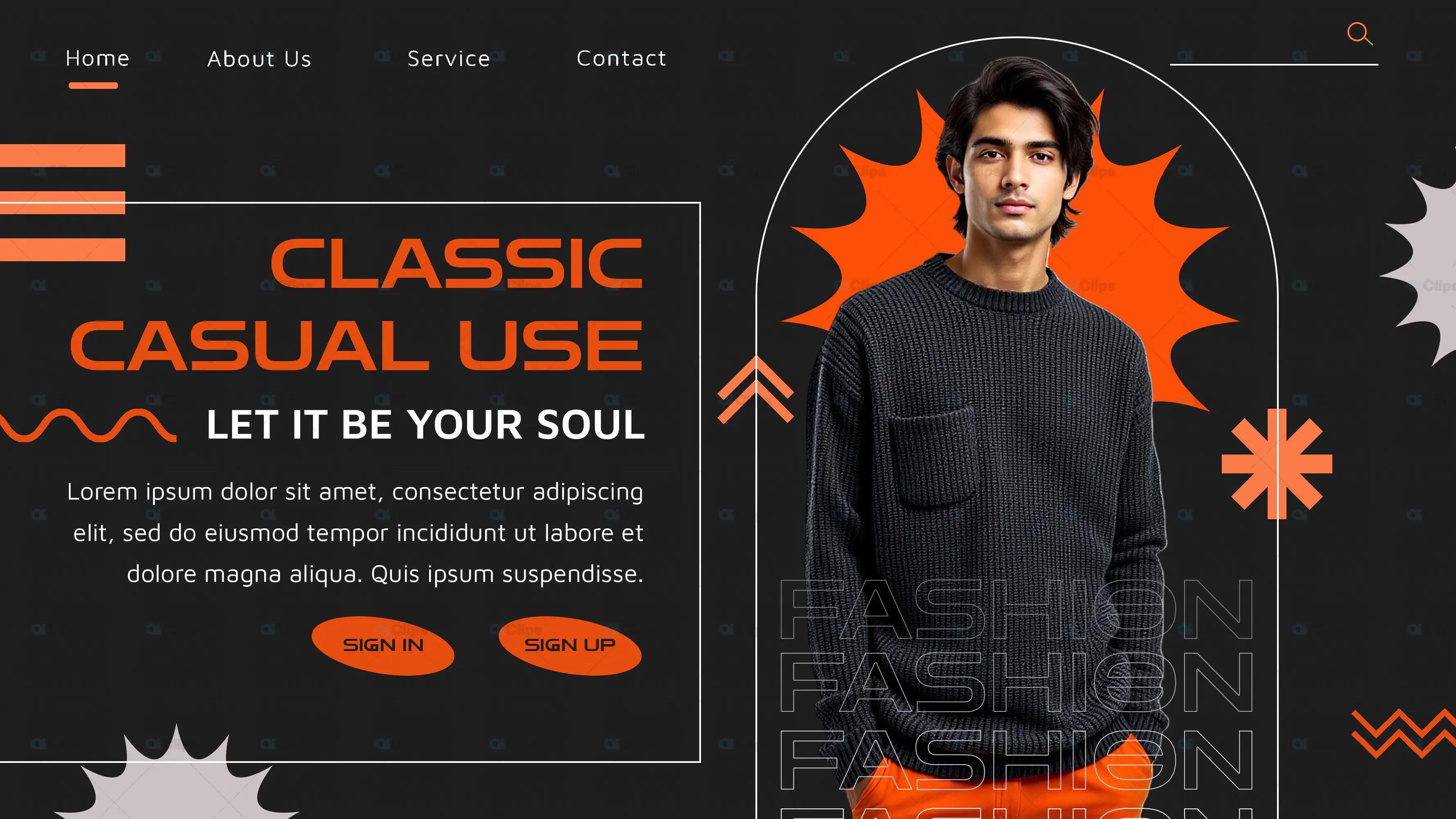 Trendy Fashion Web Banner PSD Template