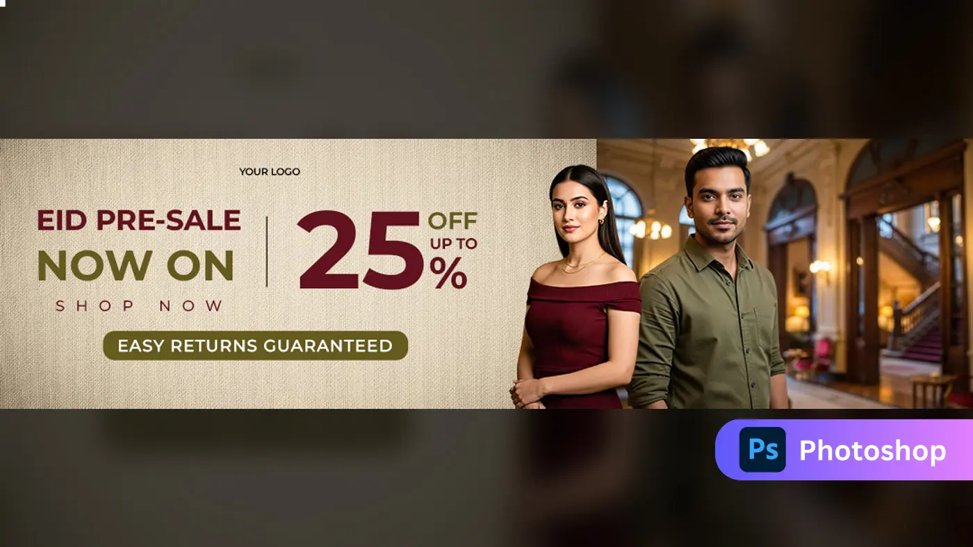 Festive Fashion Sale Banner Template