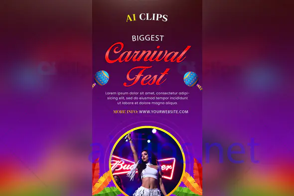 Biggest Carnival Fest Instagram Story PSD Template