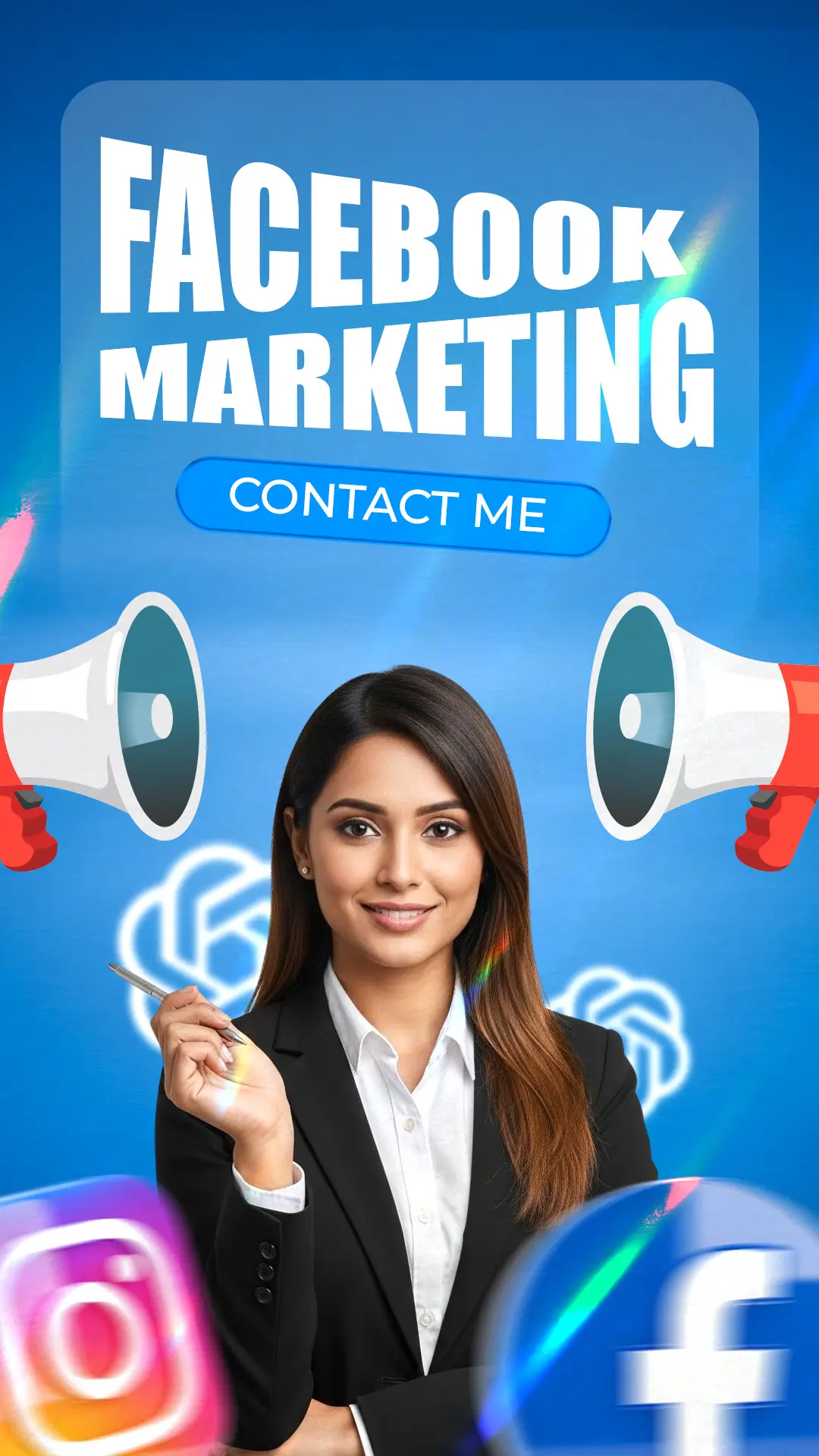 Social Media Marketing Pro Flyer Template