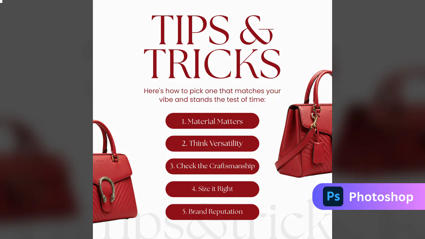 Luxury Handbag Selection Guide Template