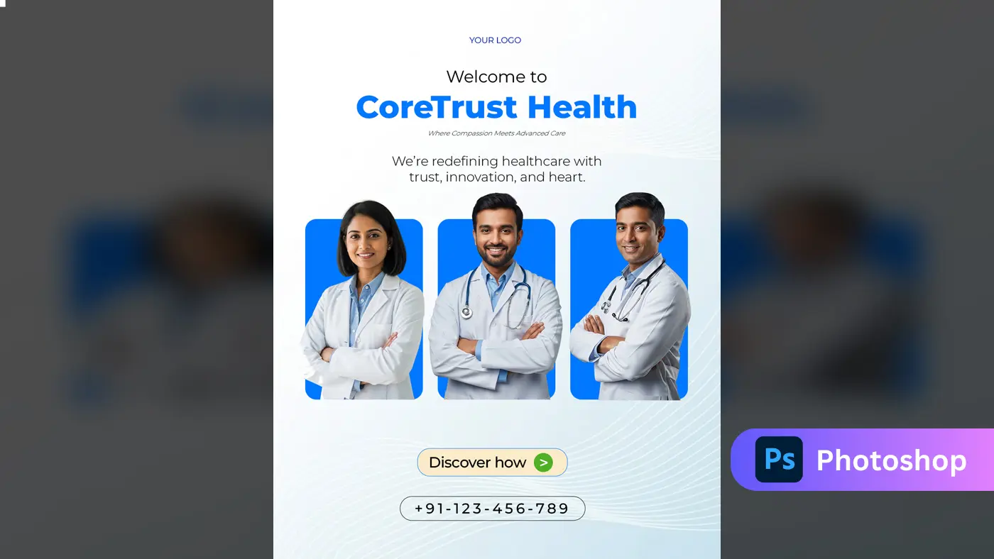 Meet Our Doctors Social Media Template