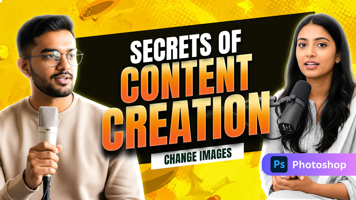 Content Creation Podcast Thumbnail Template