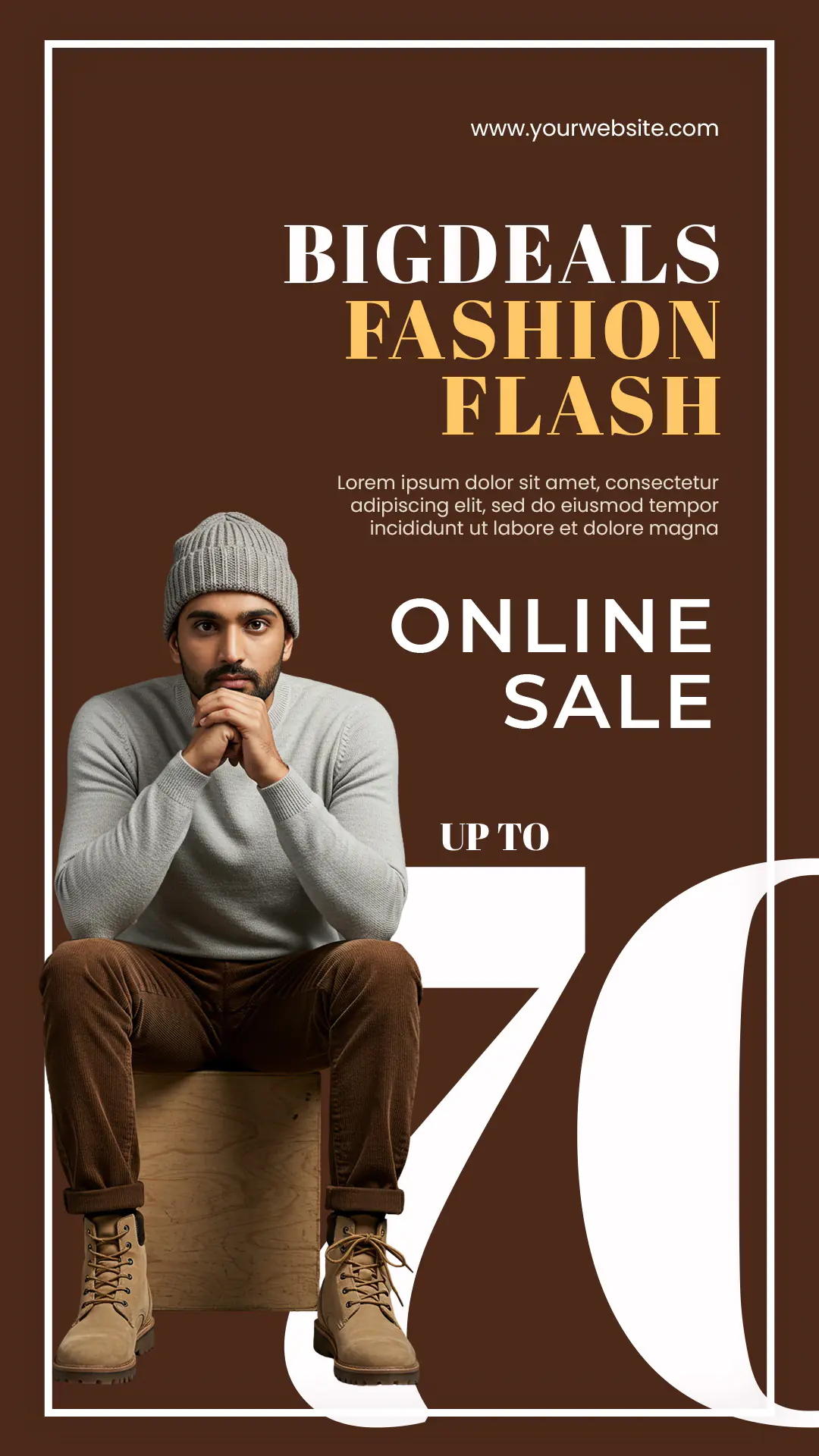 Winter Fashion Flash Sale Template