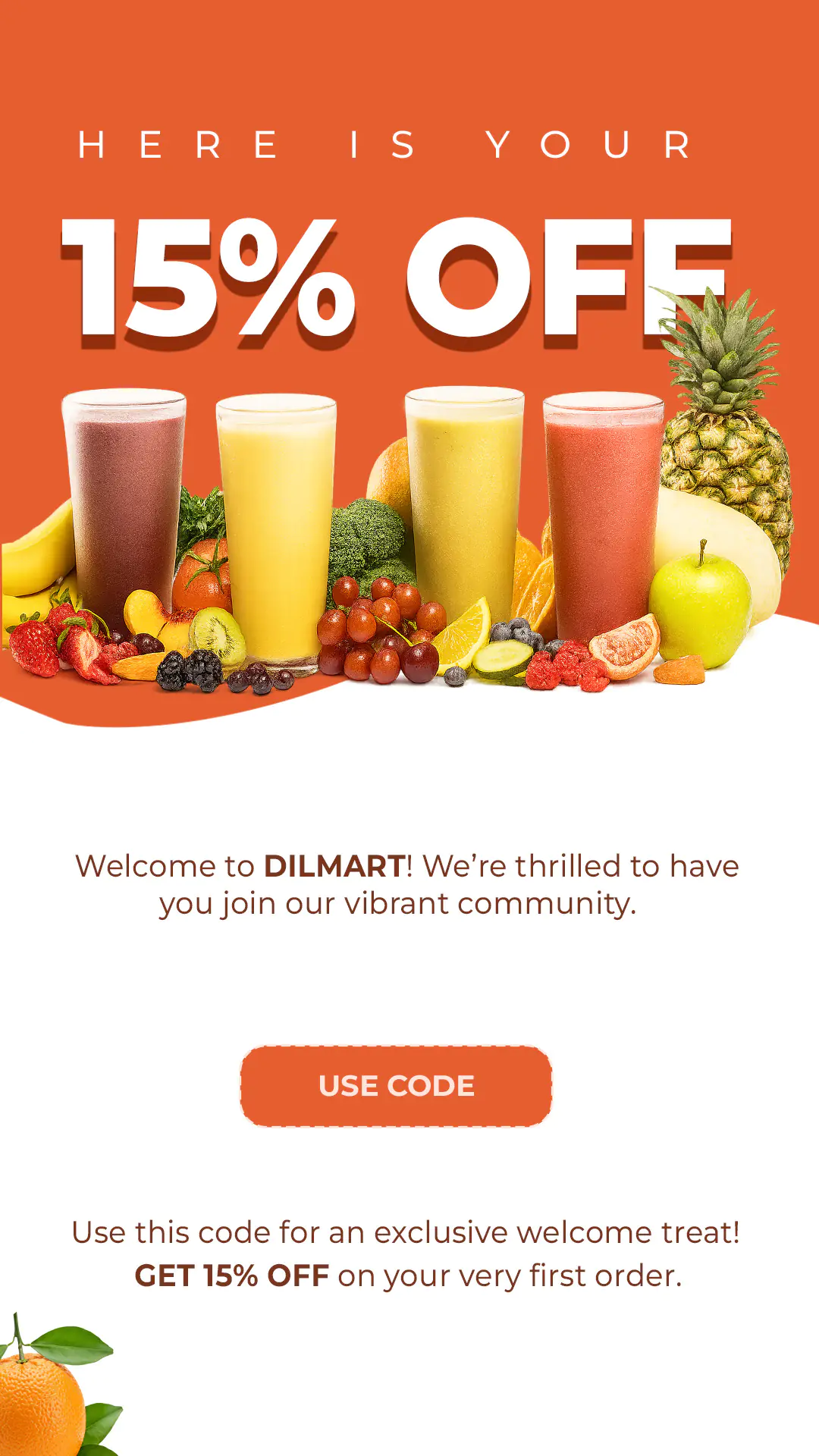Dilmart Smoothie Discount Promo Template