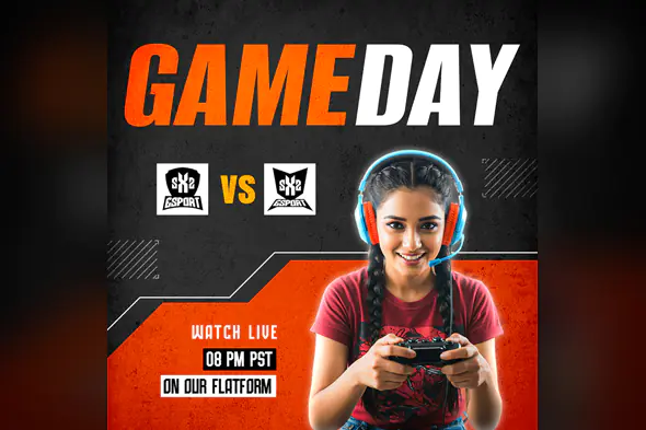 Esports Game Day Livestream Promo Template