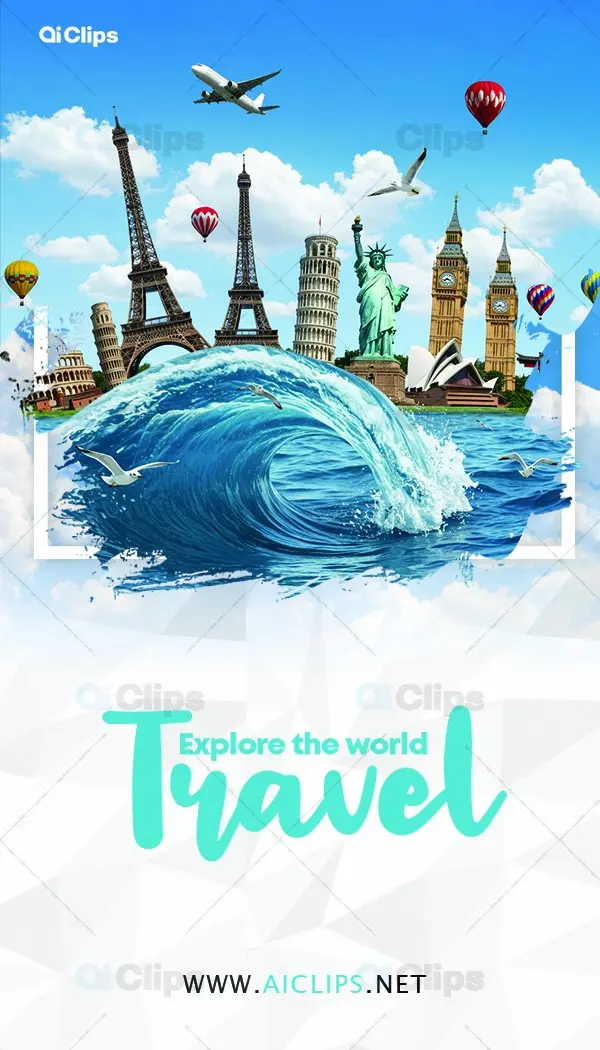 Travel and Tourism Business Card Photoshop PSD Template | AIClips