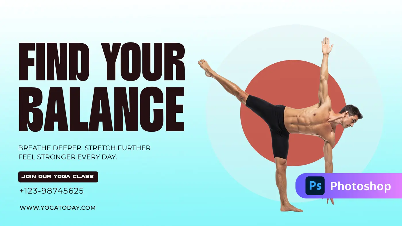 Yoga Class & Wellness Promotion Template