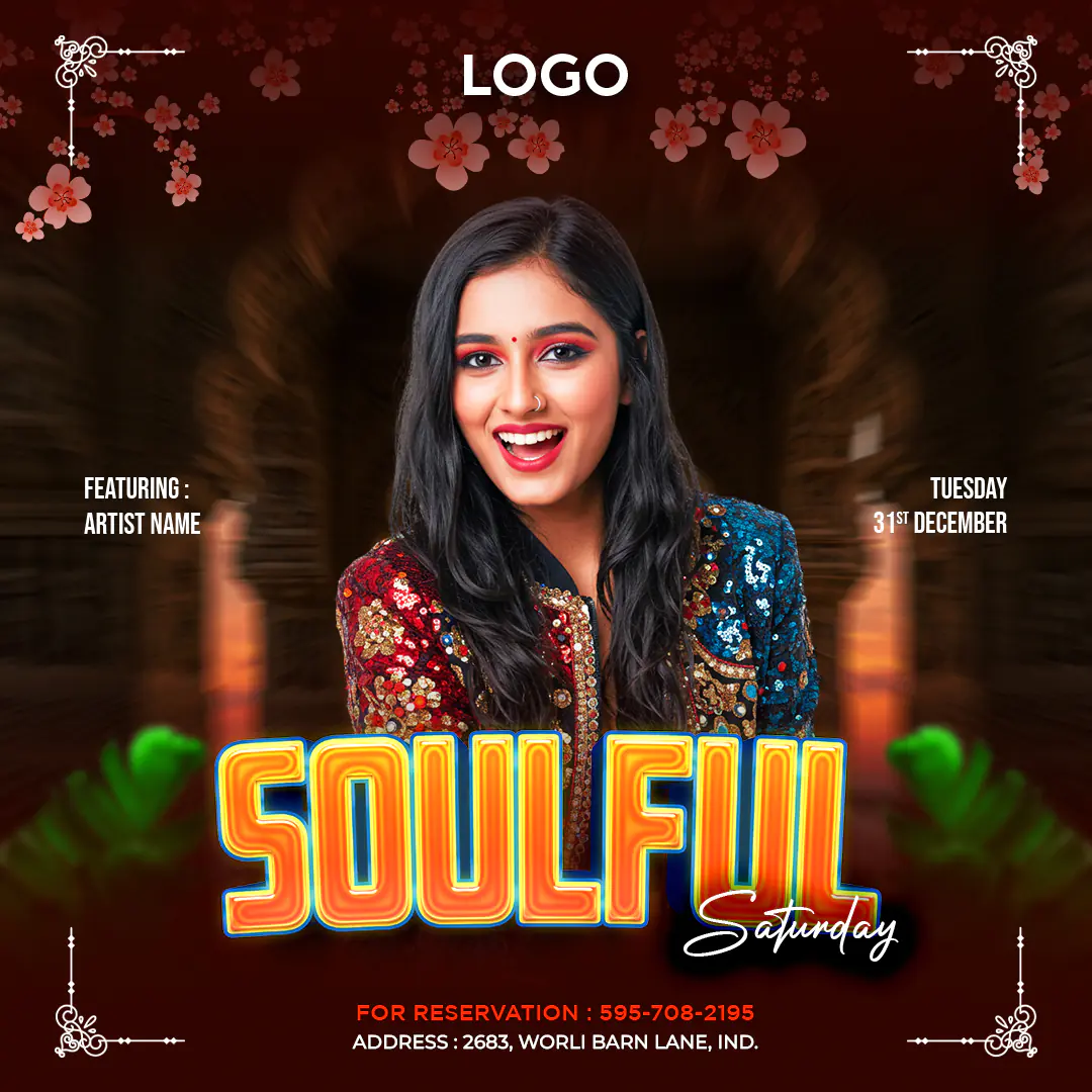 Soulful Saturday Event Flyer Template