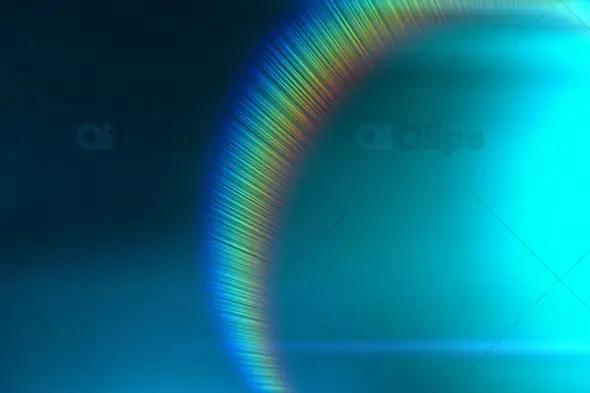 Blue Hypnotic Light with Rainbow Spectrum Halo