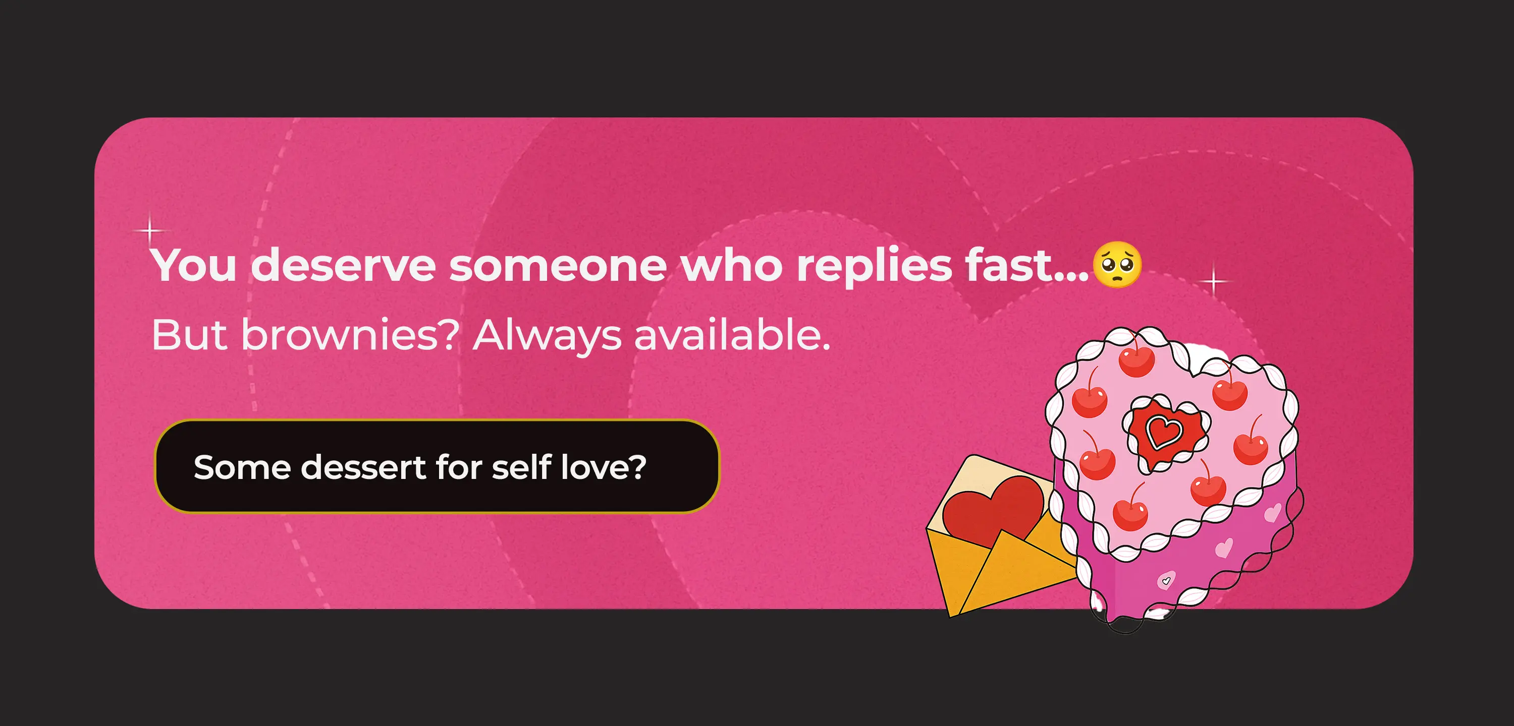 Self-Love Dessert Delivery Banner Template