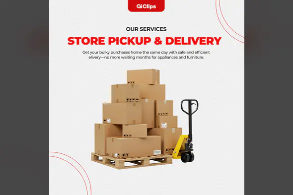 Same-Day Bulky Item Delivery Ad Template