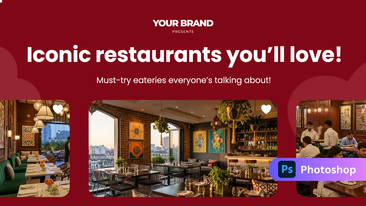 Premium Restaurant Guide Banner Template