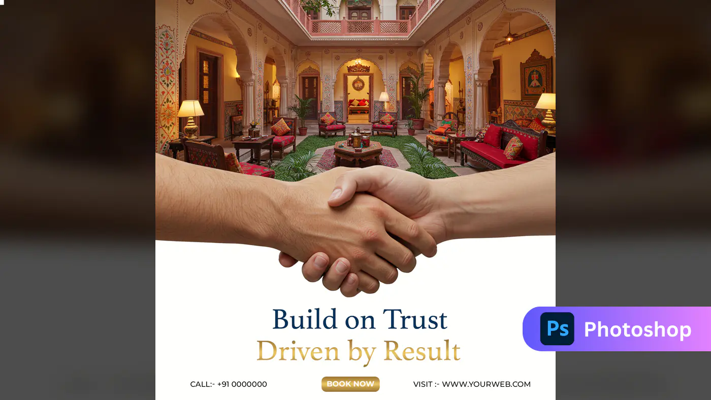 Luxury Heritage Hotel Advertisement Template