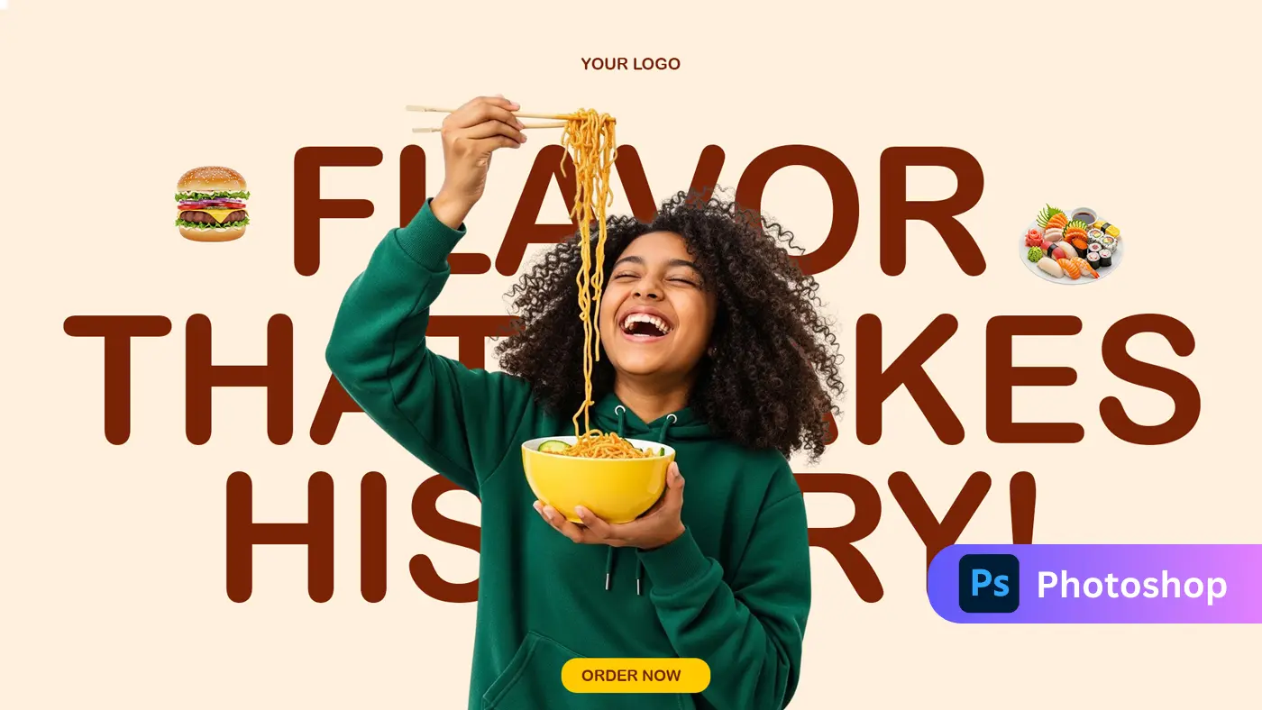 Multi-Cuisine Food Delivery Promo Template