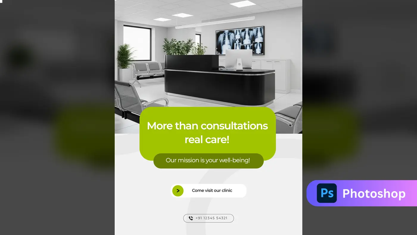 Modern Clinic & Healthcare Social Media Post