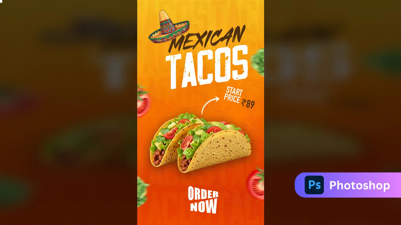 Mexican Restaurant Social Media Ad Template