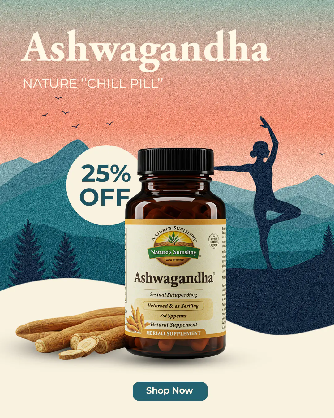 Ashwagandha Supplement Promotion Template