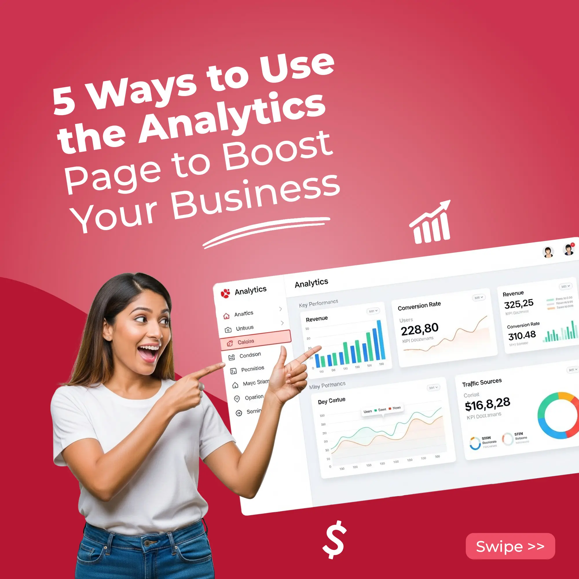 Business Growth & Analytics Ad Template