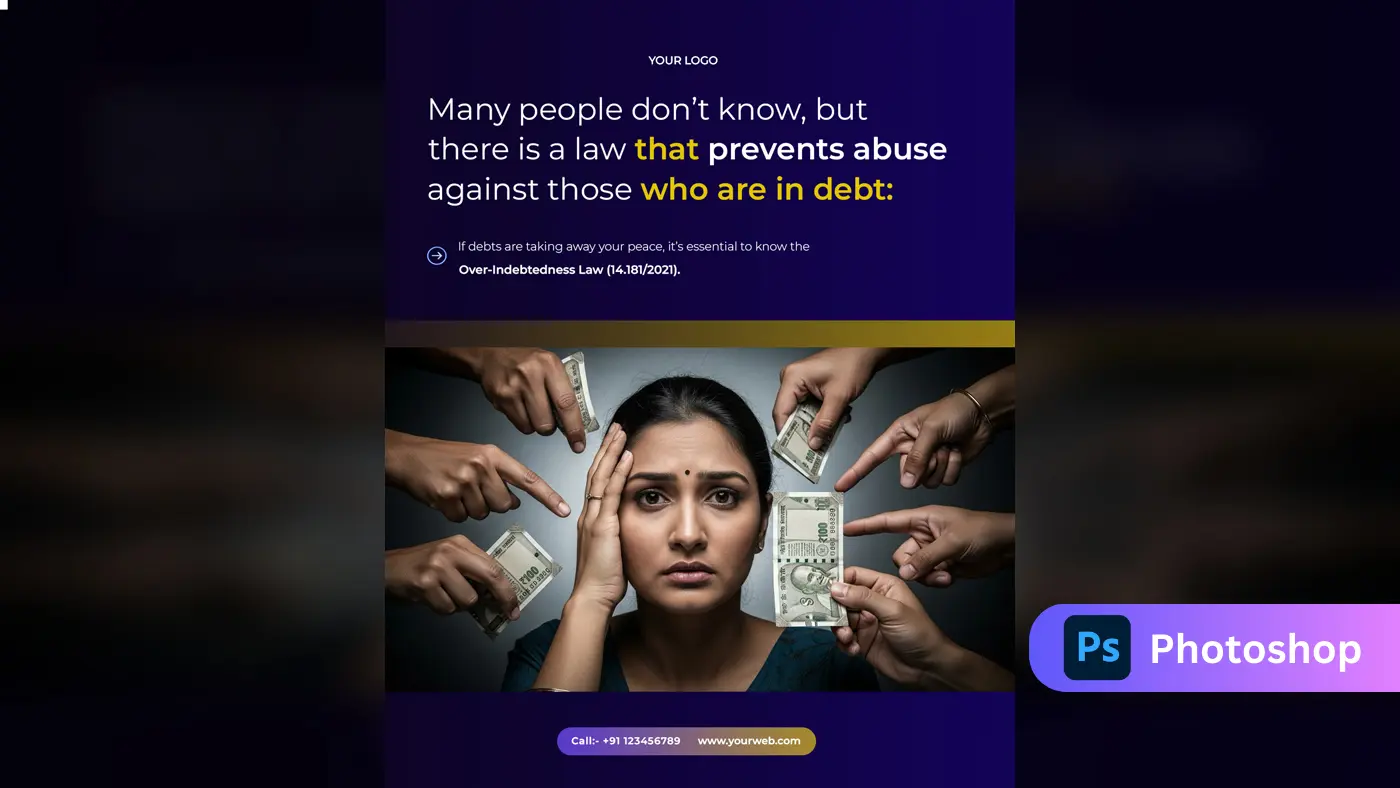 Debt Relief Legal Services Ad Design