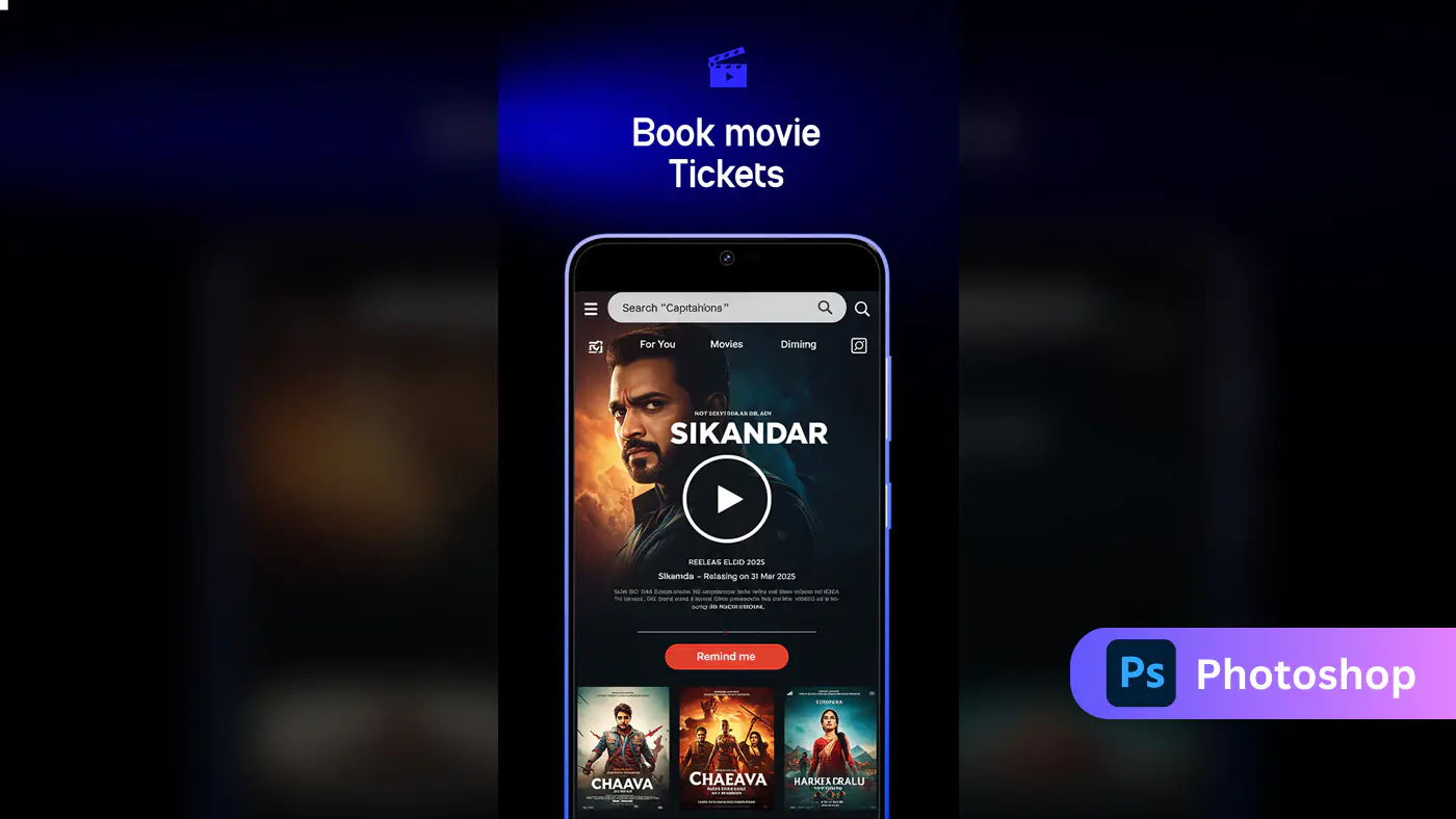 Movie Ticket Booking App UI Template