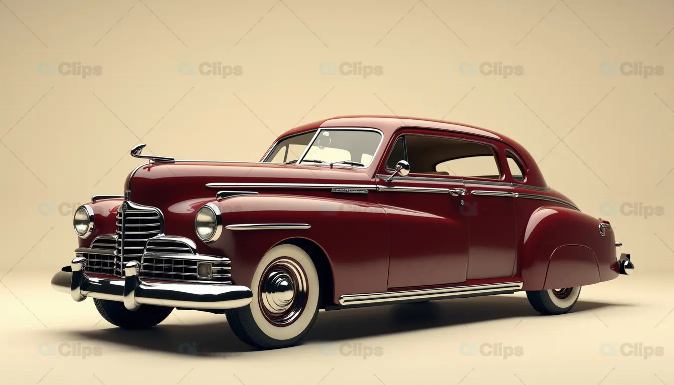 Classic Vintage Coupe - Timeless Retro Car Design