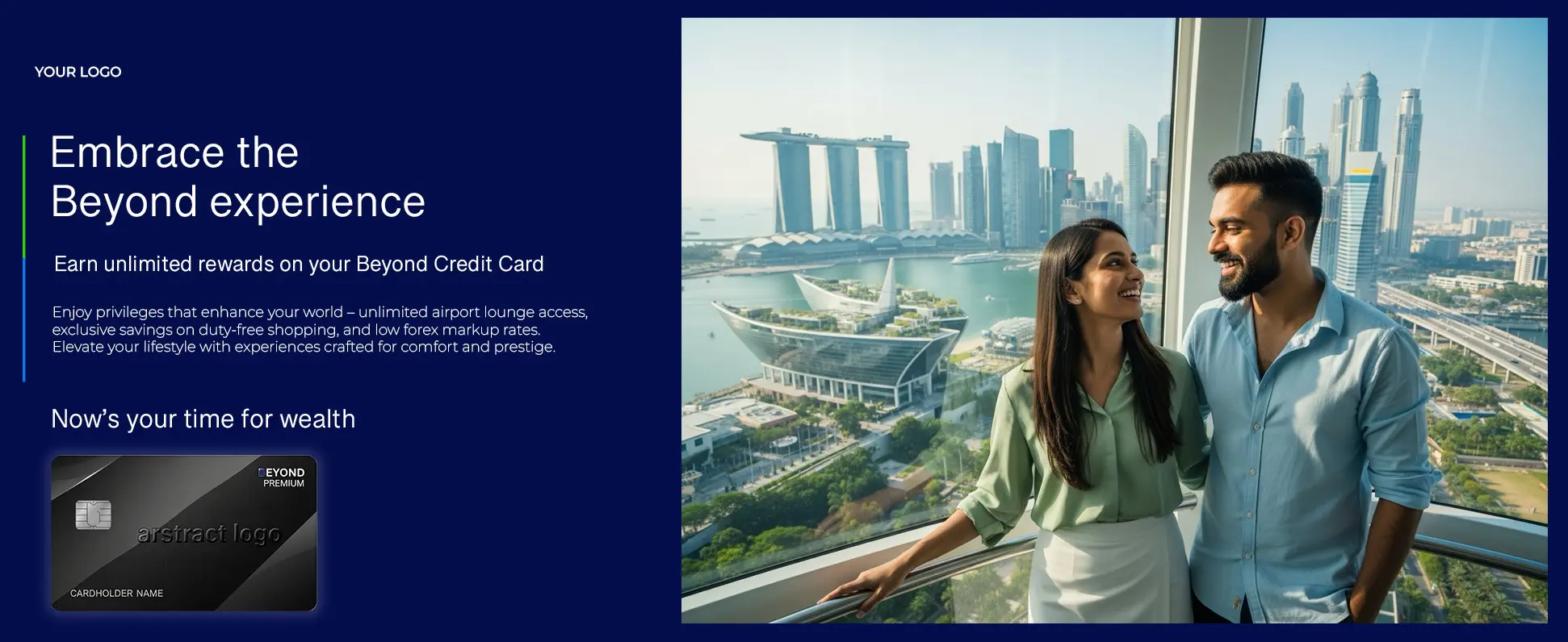 Elite Credit Card Lifestyle Ad Template