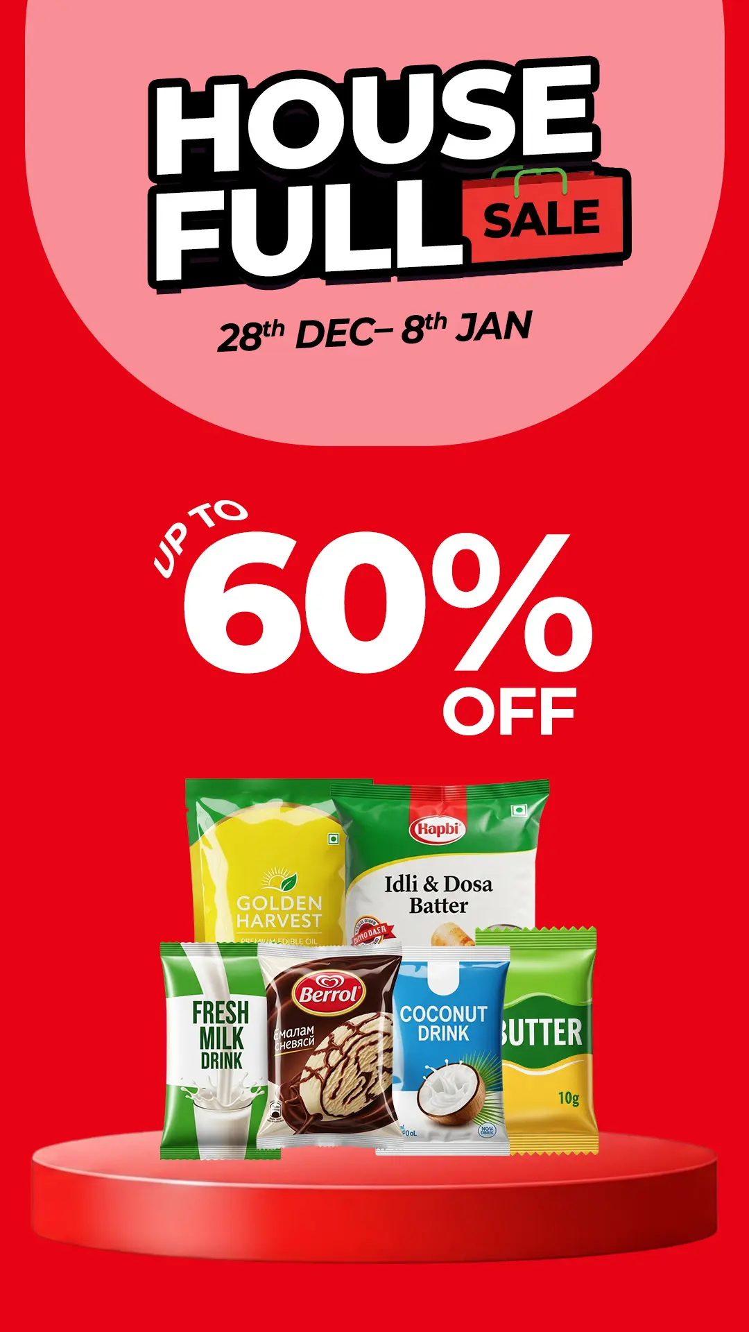 Grocery Sale Promotion Banner Template