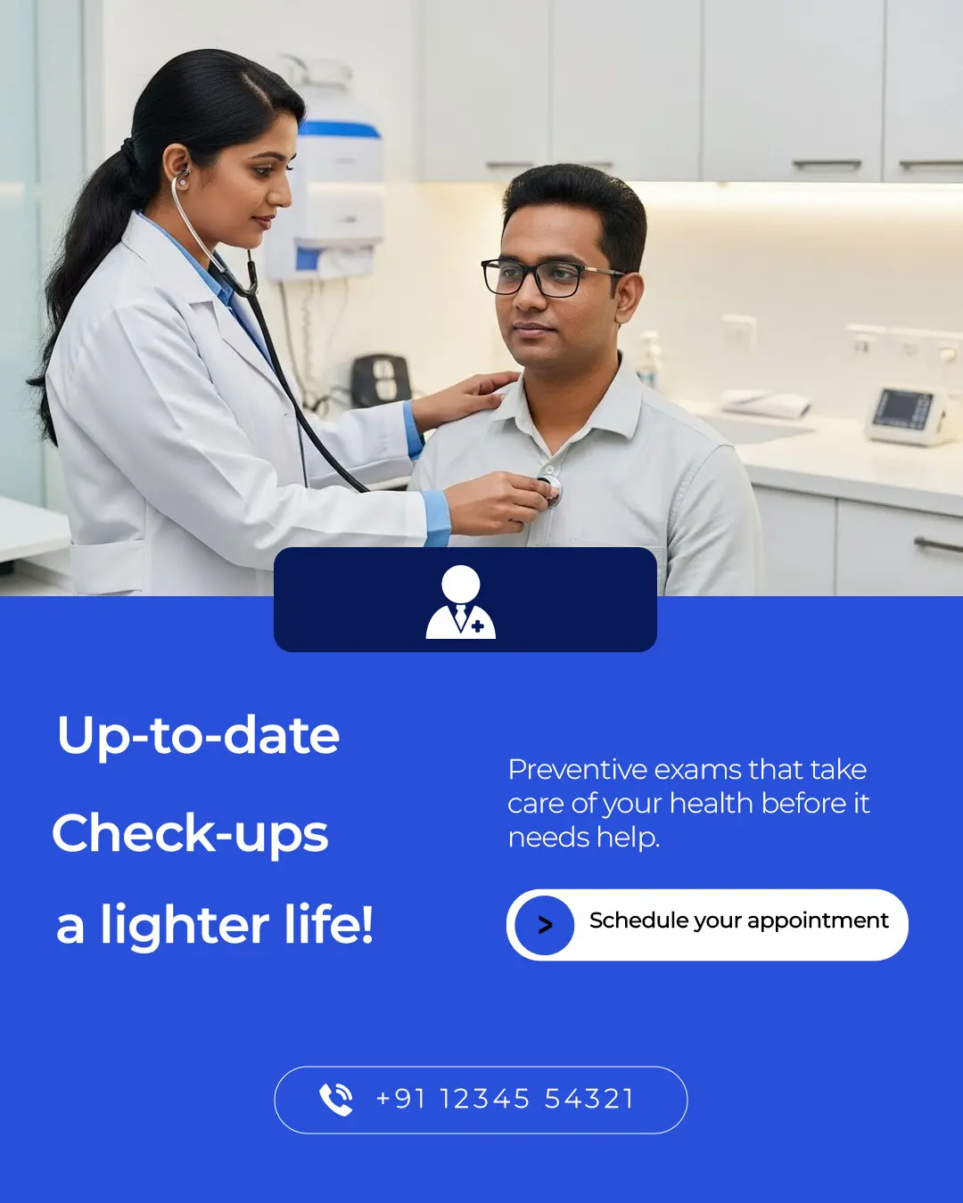 Medical Health Check-up Social Media Ad