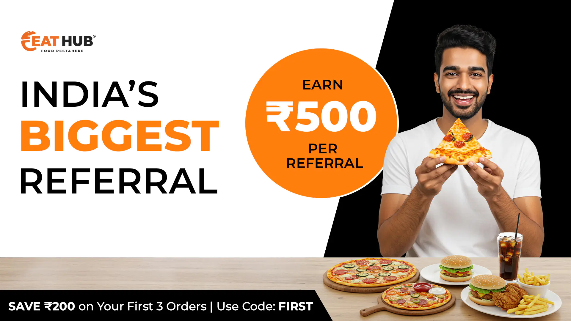 Food Delivery Referral Promo Banner
