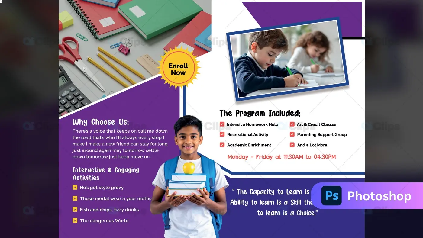After School Program Educational Service Template